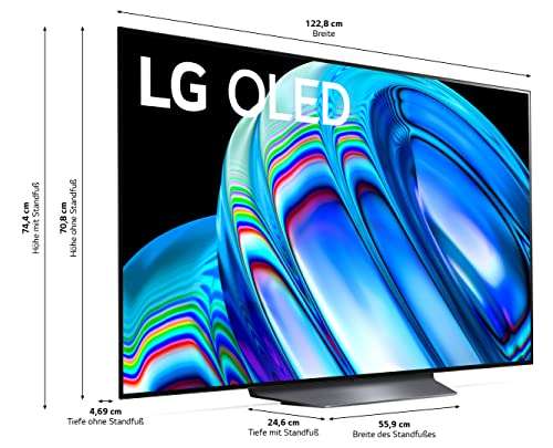LG OLED55B29LA TV 139 cm (55 Zoll) OLED Fernseher (Cinema HDR, 120 Hz, Smart TV) [Modelljahr 2022]