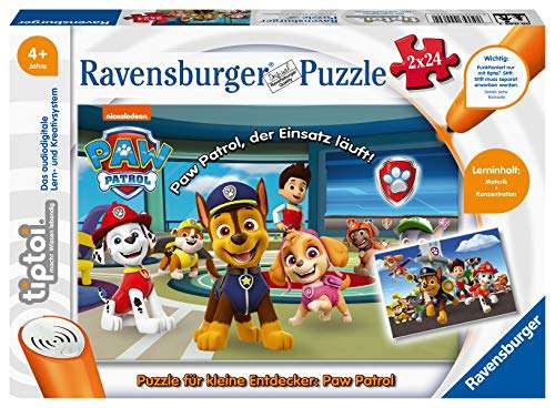 Ravensburger tiptoi Puzzle: Puzzle für kleine Entdecker: Paw Patrol