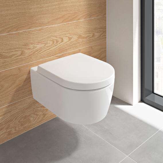 Villeroy & Boch Embrace Combi-Pack - Wand-Tiefspül-WC mit DirectFlush und WC-Sitz