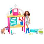 Barbie HGY88 - Hühnerhof Spielset mit Puppe