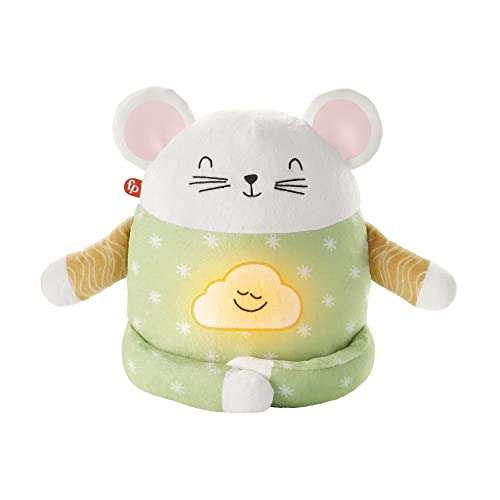 Fisher-Price HHH44 - Meditations-Maus – Entspannungs- und Schlafhilfe mit geführter Tages- und Abendmeditation