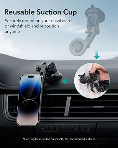 ESR MagSafe Auto-Smartphonehalterung mit Saugnapf ab iPhone 12 Series