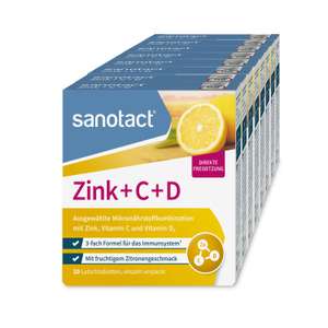 sanotact Zink+C+D • 8x20 Lutschtabletten