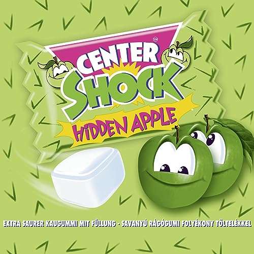 Center Shock Hidden Apple, Box mit 100 Kaugummis, 400g