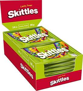 Skittles Süßigkeiten | Crazy Sours 14 x 38g, 0,53kg