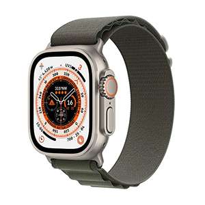Apple Watch Ultra mit Alpine Loop Medium grün