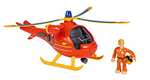 Simba 109251077 - Feuerwehrmann Sam Hubschrauber Wallaby mit Tom Figur