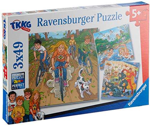 Ravensburger Kinderpuzzle 08066 - Abenteuer mit TKKG - 3 x 49 Teile