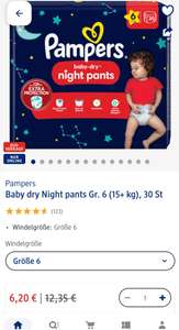 Pampers baby dry nichts Gr.4 40 Stück ab 89€ Einkaufswert bei Dm online