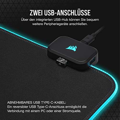 Corsair MM700 RGB Extended 3XL Gaming Mouse Pad, 1120x610mm