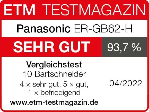 Panasonic ER-GB62 Bart-/ Haarschneider mit 39 Schnittstufen