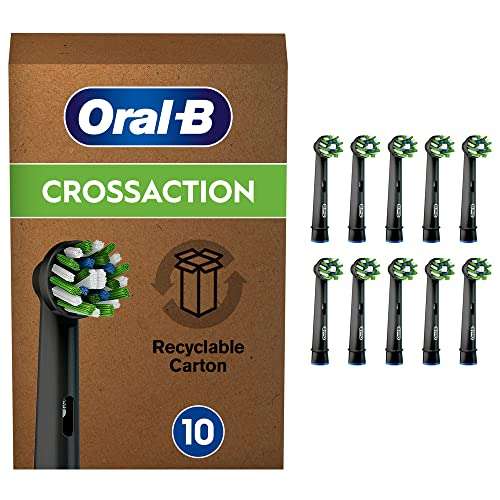 10x Oral-B CrossAction Aufsteckbürsten, schwarz