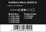 Wera Kraftform Micro 2035/6 A Elektroniker Schraubendrehersatz, 6-tlg.