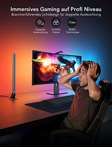 Govee DreamView G1 Pro Gaming-Licht RGBIC Hintergrundbeleuchtung für 24-32 Zoll