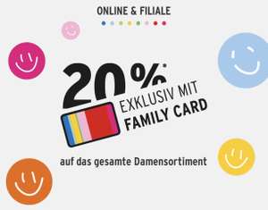 Ernstings Family: 20% Rabatt auf die Damenkollektion mit Family Card
