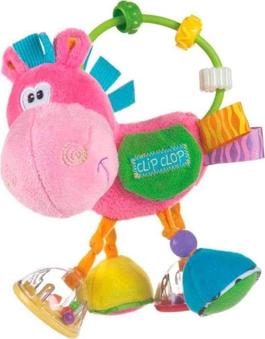 Playgro Toybox Pferd Klipp Klapp Plüschrassel