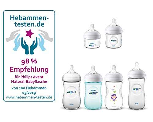 Philips Avent SCF033/27 Naturnah Trinkflaschen-Set, 2-tlg