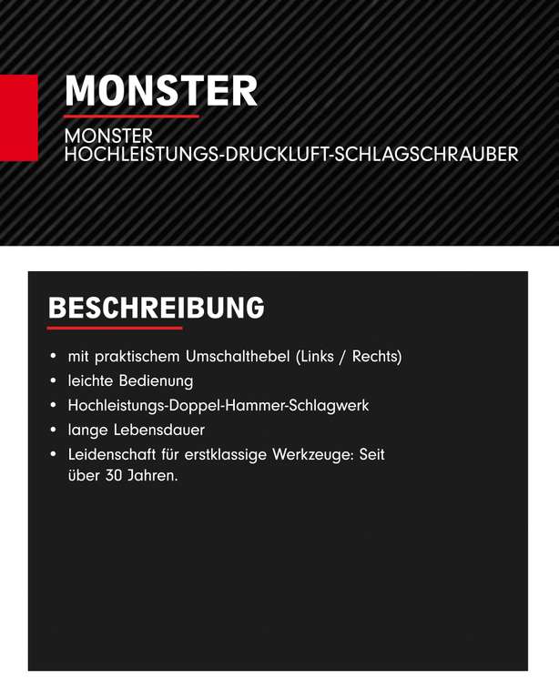 KS Tools Monster Schlagschrauber Druckluft 515.1210