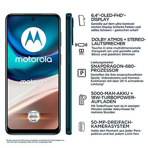 Motorola Moto G42 64GB - Atlantic Green (bis zu 3,75 € Ersparnis über PAYBACK möglich)
