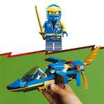 LEGO 71784 NINJAGO Jays Donner-Jet EVO, Aufrüstbares Ninja Spielzeug-Flugzeug mit Jay Minifigur