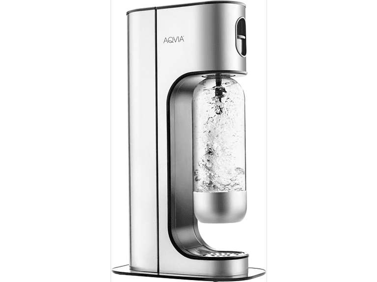 Aqvia "Exclusive" Trinkwassersprudler (Edelstahl) inkl 2 Flaschen - neuer Bestpreis