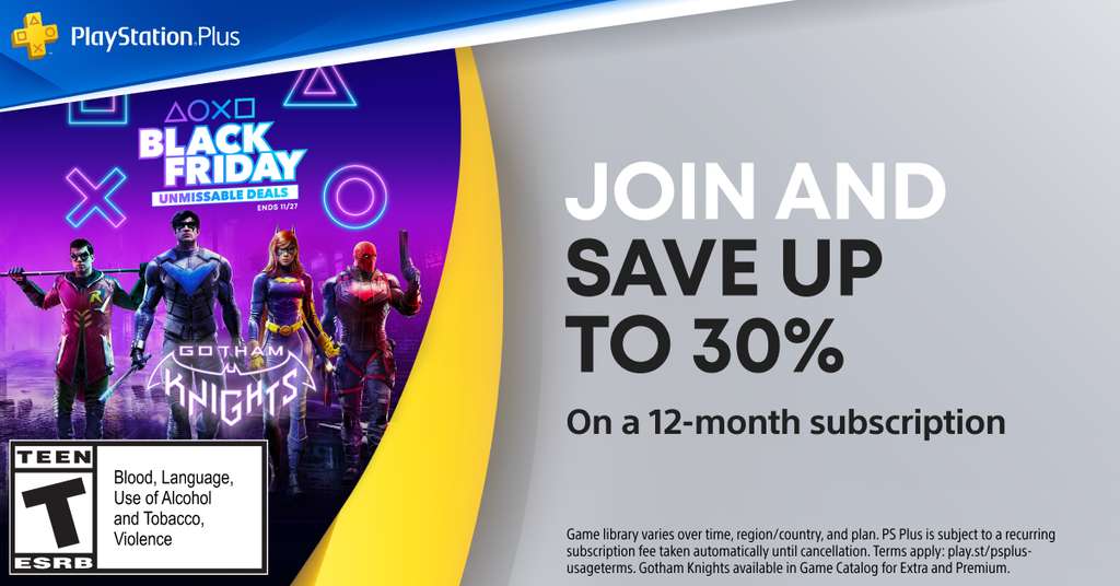 Black Friday: PS Plus Tarife 25-30% reduziert im PS Store - mit günstigem  PSN Guthaben zusätzlich sparen! 🔥 - Foraum