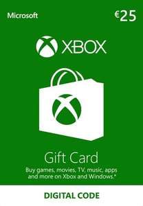 Xbox Live Guthabenkarte 25€(Mehrfacheinlösung) / 2 x 25€ für 39,48€