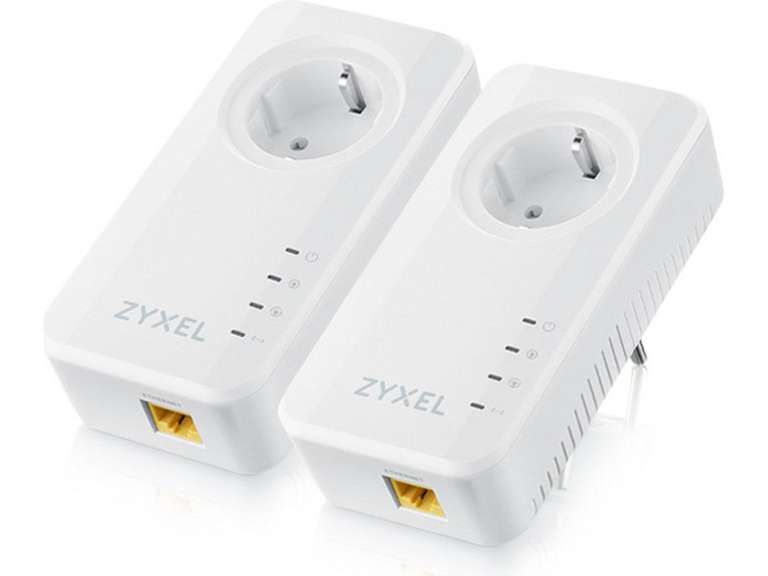 2x Zyxel G.hn 2400 Mbps Powerline Gigabit-Ethernet-Adapter