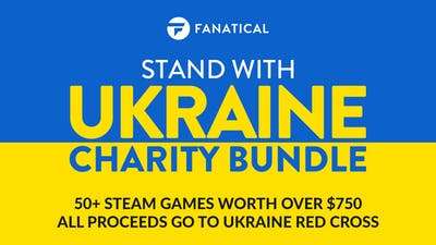 Fanatical - Stand With Ukraine Charity Bundle: 58 Games / 1 DLC: Among Us, Pizza Connection 3, Gang Beasts, Trüberbrook, The Falconeer, ...
