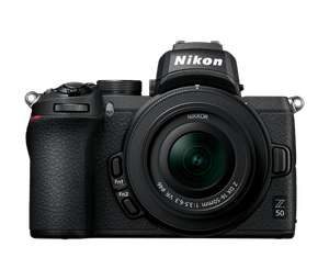 Systemkamera Nikon Z 50 mit 16-50mm und 50-250mm Objektiv, Tasche, Speicherkarte und Akku