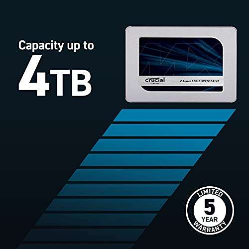 Crucial MX500 SSD, 4TB