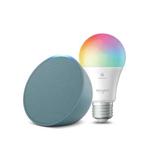 Echo Pop versch. Farben + Sengled LED-Smart-Glühbirne (E27)