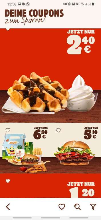 Burger King App Gutscheine 1+1Gratis