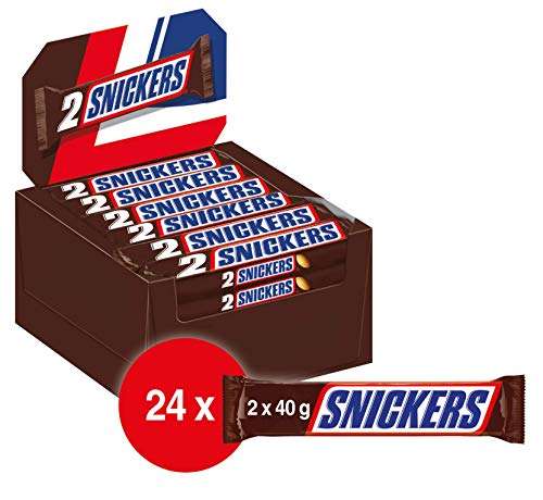 48x (24x2) Snickers Erdnussriegel