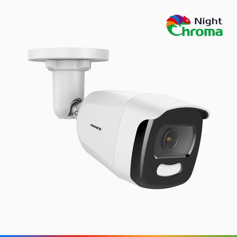 Annke NightChroma NCA500 Außen-Kamera Kabelgebunden mit 5MP, Farbnachtsicht, f/1.0 Superblende,