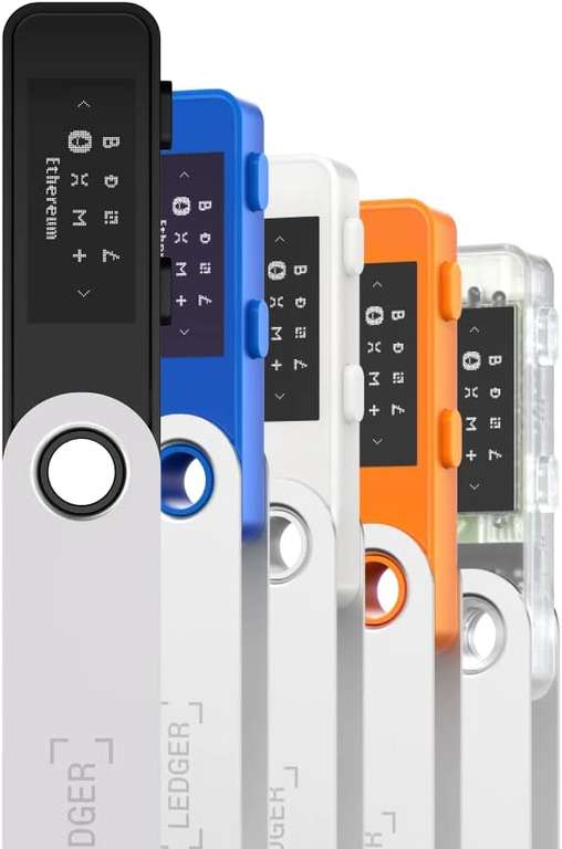 Ledger Nano S Plus-Hardware-Wallet, verschiedene Farben