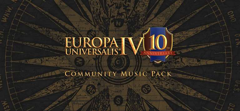 "Europa Universalis IV: 10th Anniversary Community Music Pack" kostenlos bei GOG, Epic Games Store und Steam und als Musikalbum bei Bandcamp