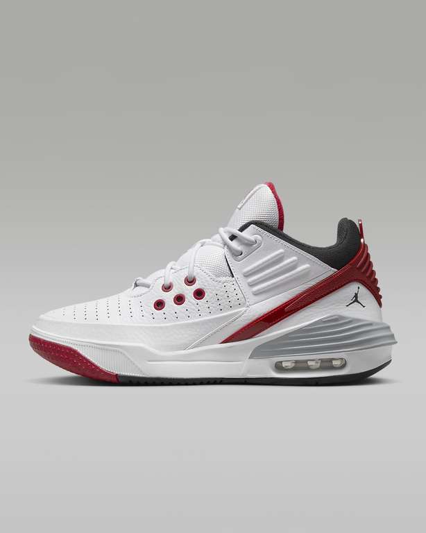 Nike Jordan Max Aura 5 white/varsity red/wolf grey/black | Größe 40-50