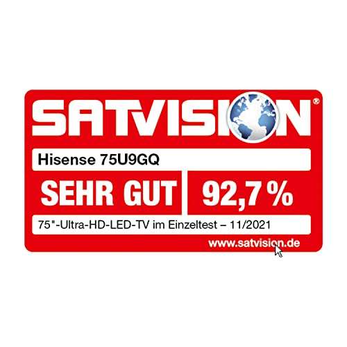 Hisense 75U9GQ 75" Mini LED 4K Smart-Tv