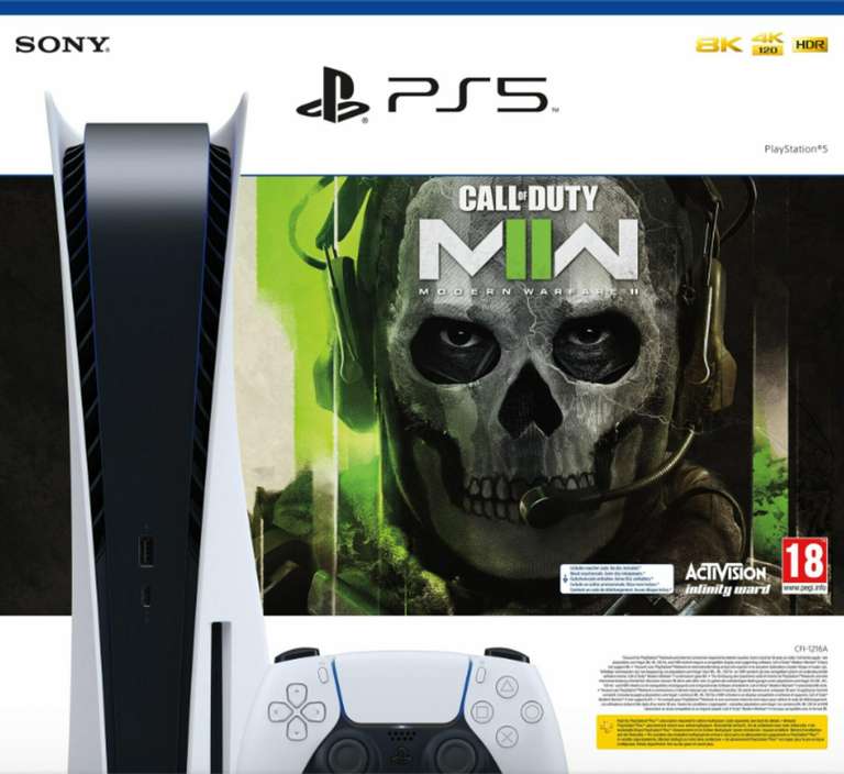 SONY PlayStation 5 Disc Edition 825 GB inkl. Call Of Duty Modern Warfare II