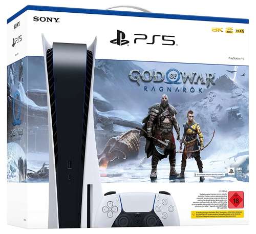 Sony PlayStation 5 - 825GB God of War: Ragnarök Bundle weiß - Vorbesteller