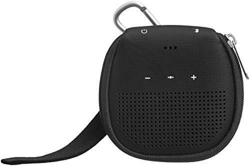 Amazon Basics – Schutzhülle mit Klappständer für Bose SoundLink Micro Bluetooth-Lautsprecher, Schwarz