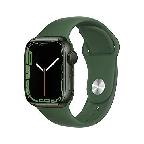 Apple Watch Series 7 (GPS) 41mm Aluminium grün mit Sportarmband Klee