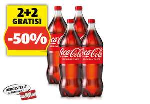 [Hofer -50%] Coca Cola versch. Sorten, Fanta, Sprite 2 Liter bei 4 Flaschen je 1,29€ // Lidl Aktion 1,59€ // statt 1,69€ regulär 2,59€