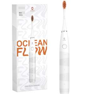Oclean Flow Elektrische Zahnbürste, Schallzahnbürste mit 180 Tage Akkulaufzeit, 5 Putzmodi, weiß oder blau
