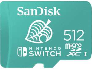 SanDisk Nintendo Switch R100/W90 microSDXC 512GB, UHS-I U3, Class 10