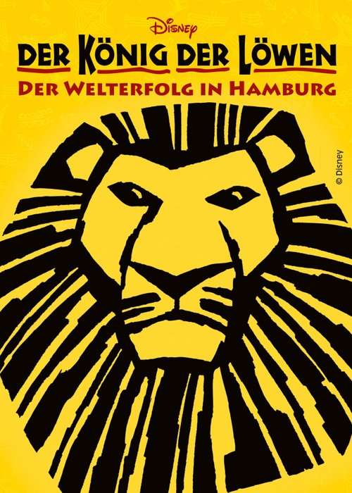 2 Tickets zum Preis von einem für König der Löwen in Hamburg