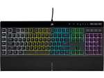 CORSAIR Gaming Tastatur K55 RGB PRO, USB, DE, Rubber Dome, Schwarz