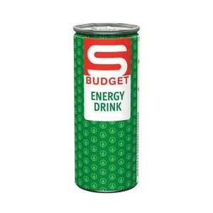 24 Stück S-Budget Energy Drink diverse Sorten - 45% billiger
