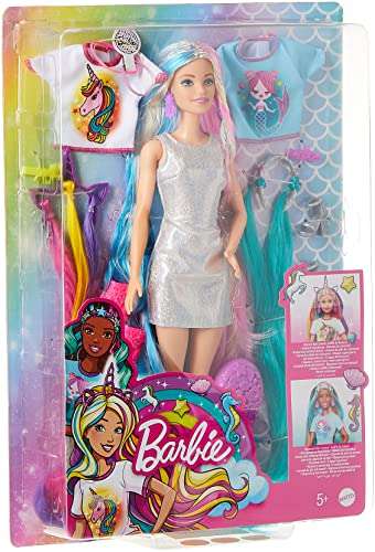 Mattel Barbie Fantasy Hair Mermaid & Unicorn Looks